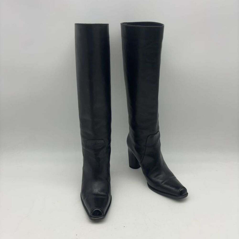 Bally Black Knee-High Leather Boots